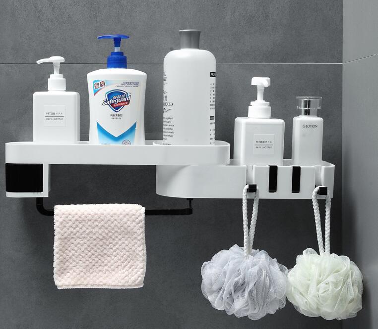 WallVue: European-inspired Bathroom corner shelf